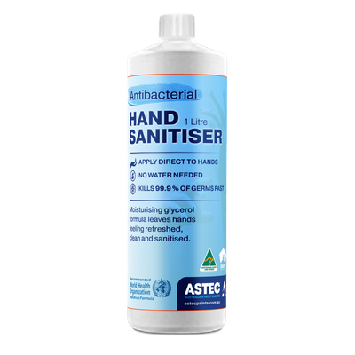 Australian Made Hand Sanitiser 80% Alcohol Gel One Litre Refill Bottle.