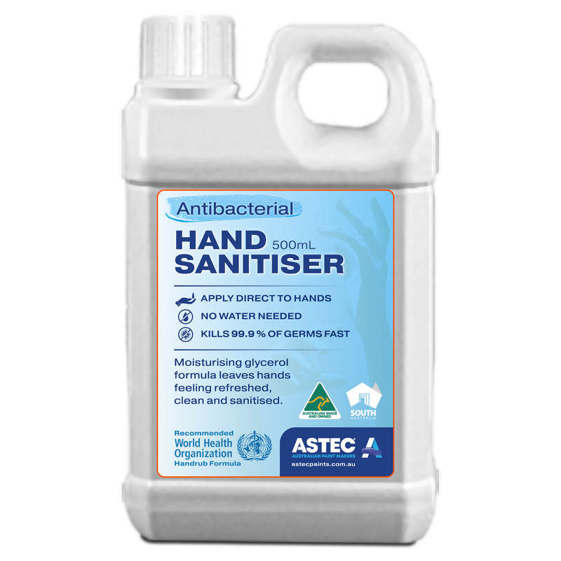 Australian Made Hand Sanitiser 80% Alcohol Gel 500 ml Refill Bottle.